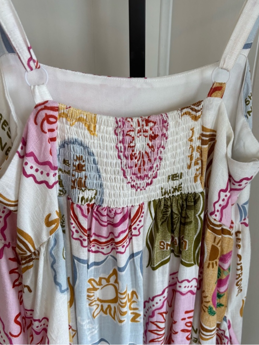 Paper Heart NWT Amalfi Coast Lemon Linen Blend Maxi Dress Women’s L Resortwear - Picture 7 of 12